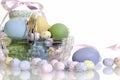 Glass Easter Basket Royalty Free Stock Photo