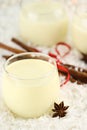 Glass of Eggnog Royalty Free Stock Photo