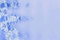 Frosty glass elegant blue sky background