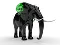 Glass elephant ornament Royalty Free Stock Photo