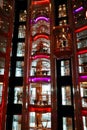 Glass Elevator and Balconies in Cruise Ship Interior