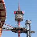 Glass Elevator outside the old Bullfight Arena in Barcelona, Spain