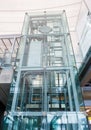 Glass elevator Royalty Free Stock Photo