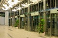 Glass elevators in new shopping mall Royalty Free Stock Photo