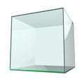 Glass empty cube