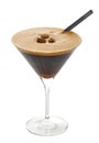 Glass of espresso martini cocktail