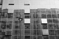 Glass facade black white