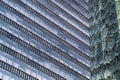 Glass Facade Of Modern Office Buildings With Reflections Of Neighboring Towers In The City Of Vienna Royalty Free Stock Photo