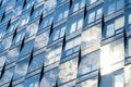 Glass facade, office building - clouds in modern architecture Royalty Free Stock Photo