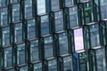 Glass facade pattern Royalty Free Stock Photo