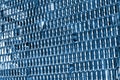 Glass facade texture blue toned background Royalty Free Stock Photo