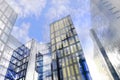 Glass facades of modern office buildings Royalty Free Stock Photo