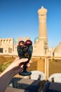 Glass with figs in Bukhara, Uzbekistan Royalty Free Stock Photo