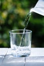 A glass filled with clean drinking water Royalty Free Stock Photo