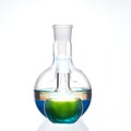 Glass flask with a chemical reagent