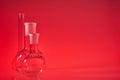 Chemical vessels. Glass flasks. Laboratory utensil