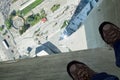 Glass Floor, CN Tower, Toronto, Canada Royalty Free Stock Photo