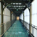 Glass floored passageway through the Musee d`Orsay, paris, Franc Royalty Free Stock Photo