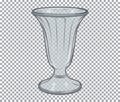 Glass flower vase Royalty Free Stock Photo