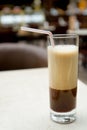 Glass of frappuccino Royalty Free Stock Photo