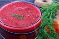 Glass of fresh beetroot, apple and carrot juice Royalty Free Stock Photo