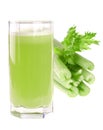 A glass of fresh celery juice Royalty Free Stock Photo