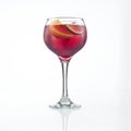 Glass of fresh cold sangria