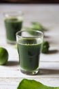 A glass of fresh home made vegetable juice Royalty Free Stock Photo