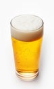 Glass of fresh Lager Beer - artificial art Royalty Free Stock Photo