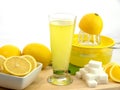 Glass of a fresh lemon juice Royalty Free Stock Photo