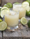 Glass with fresh made Lime Juice Royalty Free Stock Photo