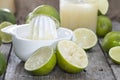 Glass with fresh made Lime Juice Royalty Free Stock Photo