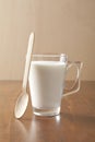 Glass of fresh milk