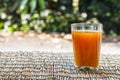 Glass of fresh orange juice Royalty Free Stock Photo