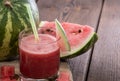 Glass with fresh Watermelon Juice Royalty Free Stock Photo