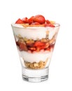 Glass of fruit and yogurt parfait