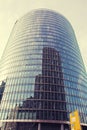 Glass futuristic building at Potsdamer Platz in Berlin