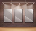 Glass Gallery Frames Royalty Free Stock Photo