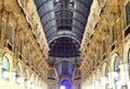 Glass gallery - Galleria Vittorio Emanuele - Milan Royalty Free Stock Photo