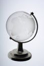 Glass globe against white background