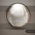 Glass glossy sphere