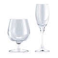 Glass goblet isolated Royalty Free Stock Photo