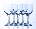 Glass goblets