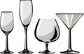 Glass goblets