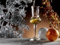 Glass of grappa Royalty Free Stock Photo