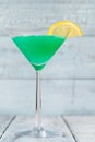 Glass of Green Screwdriver Royalty Free Stock Photo