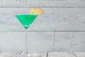 Glass of Green Screwdriver Royalty Free Stock Photo