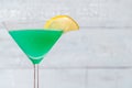 Glass of Green Screwdriver Royalty Free Stock Photo