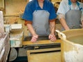 Glass grinding in handicraft business
