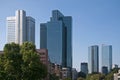 Glass high-rise buildings in Frankfurt am Main,